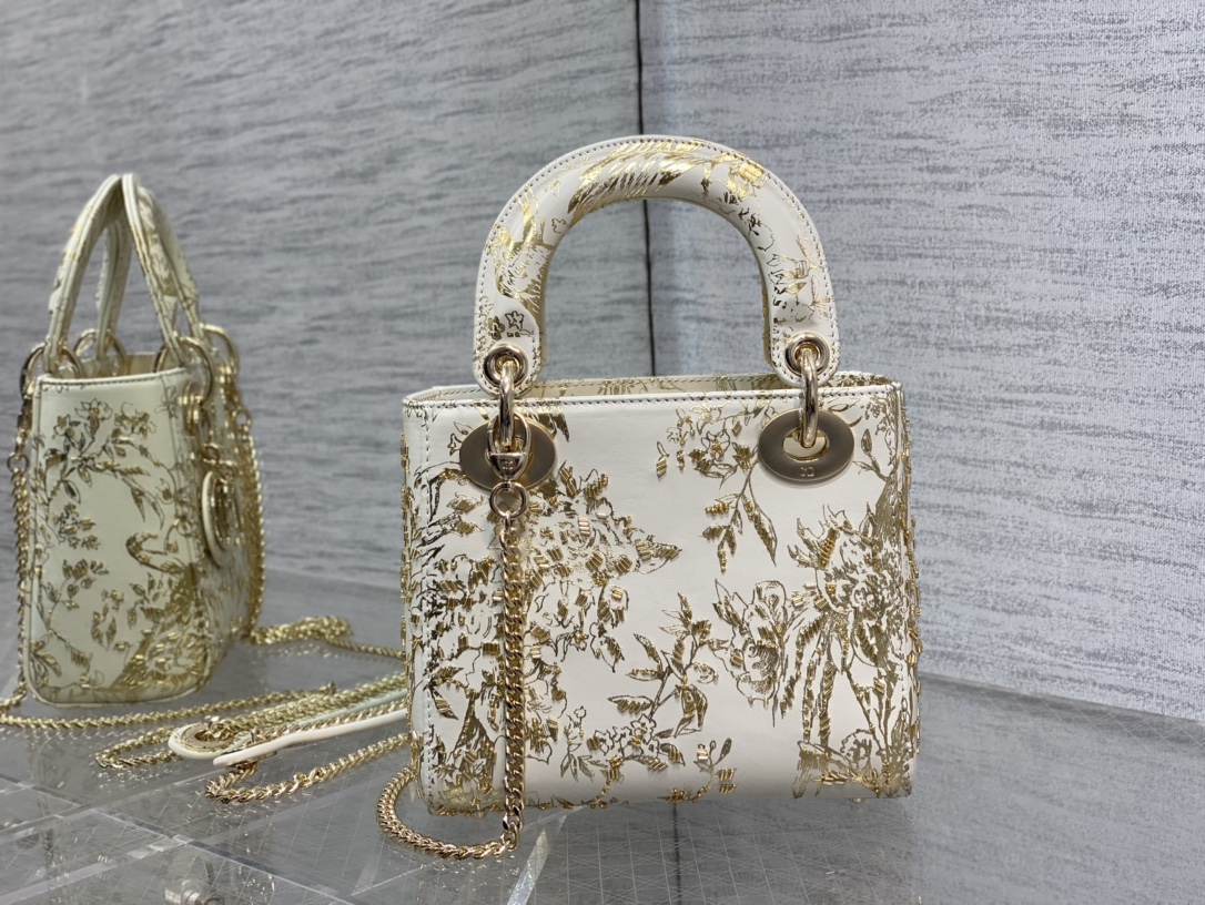 Dior Lady Limited Edition Embroidered Princess Diana Bag
