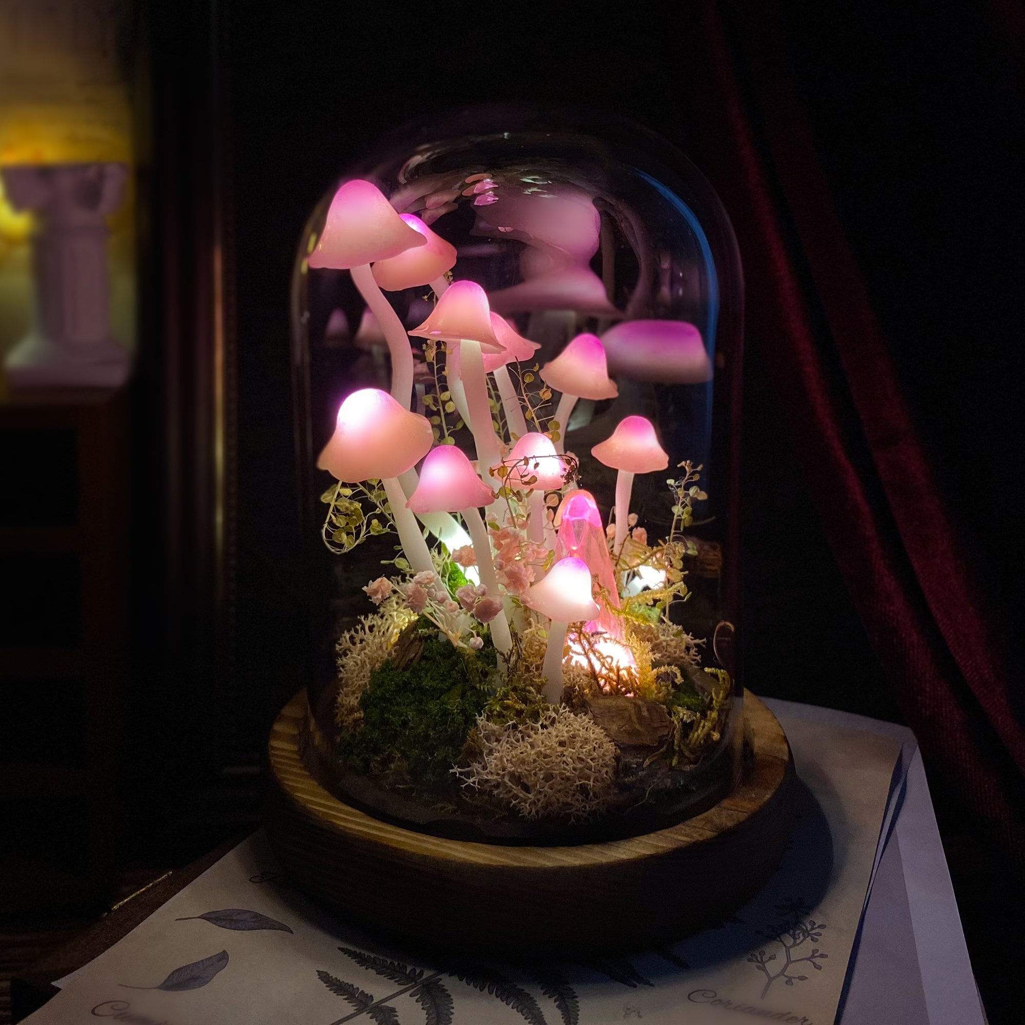 🔥HOT SALE 50% OFF🔥Handmade Enchanted Mushroom Forest Night Light