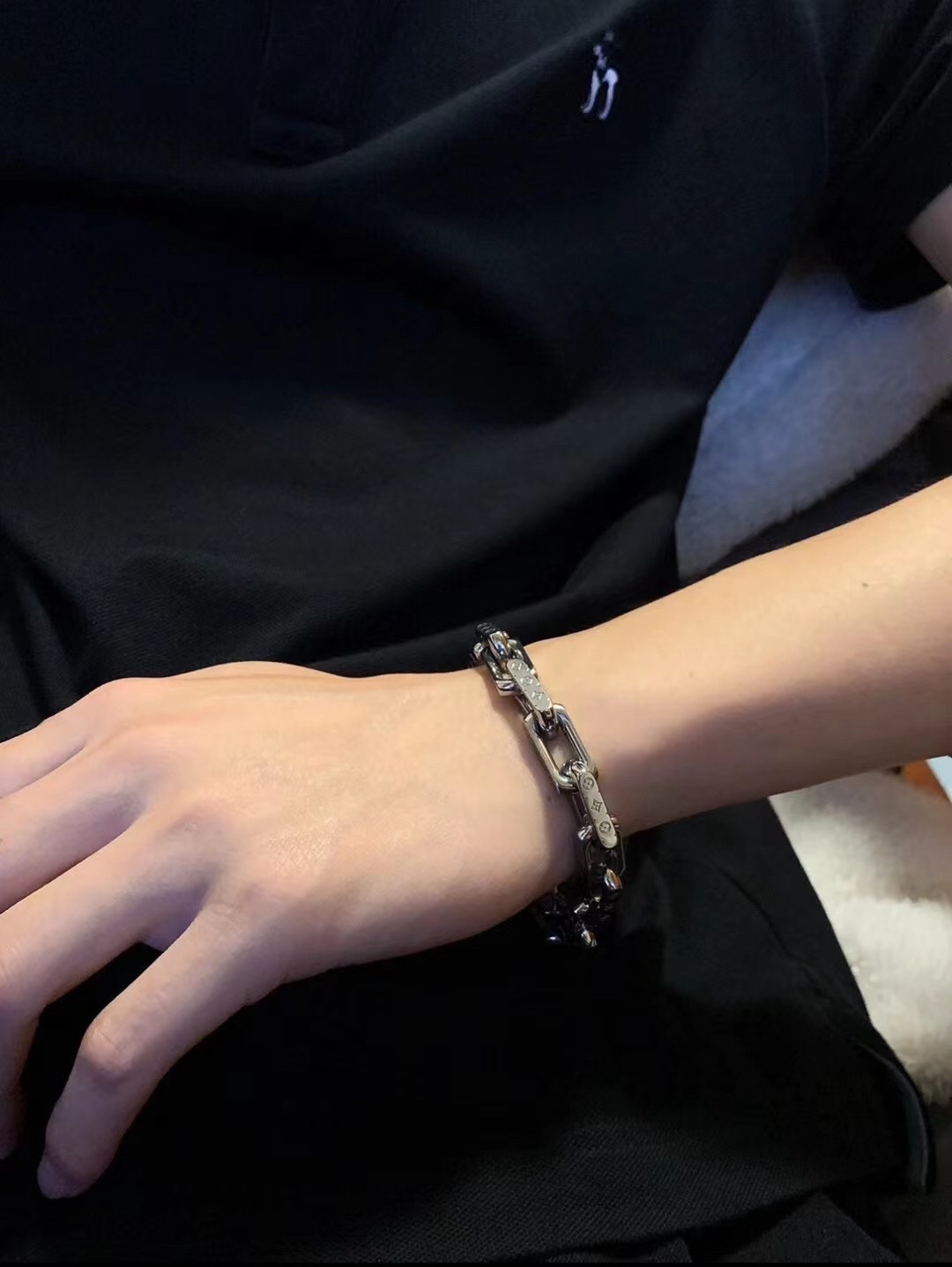 Louis Vuitton Mongram Chain Bracelet