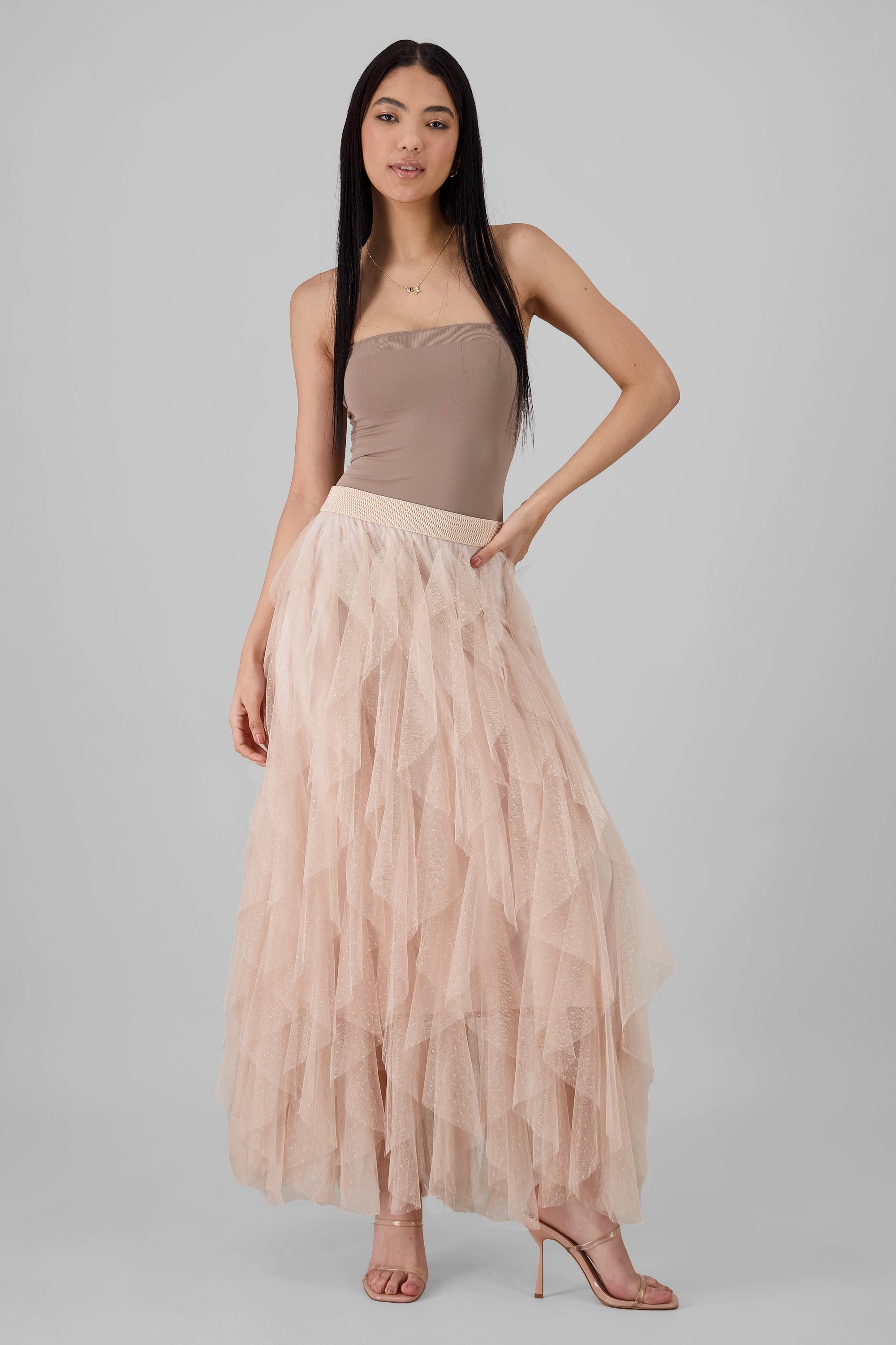 Maxi Skirt with Ruffles