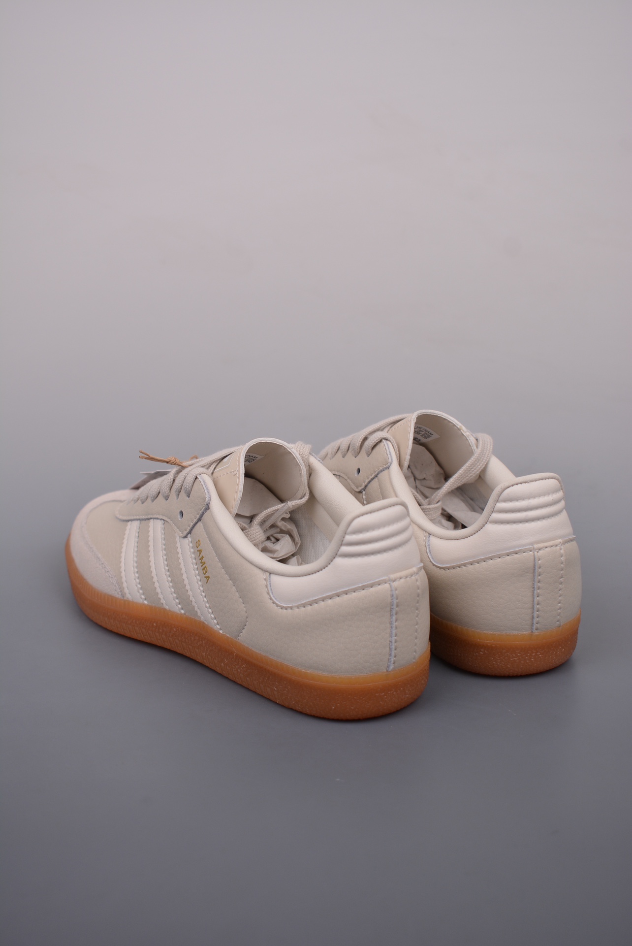Adidas Originals Samba Vegan OG Leather Beige White Gold IE7013