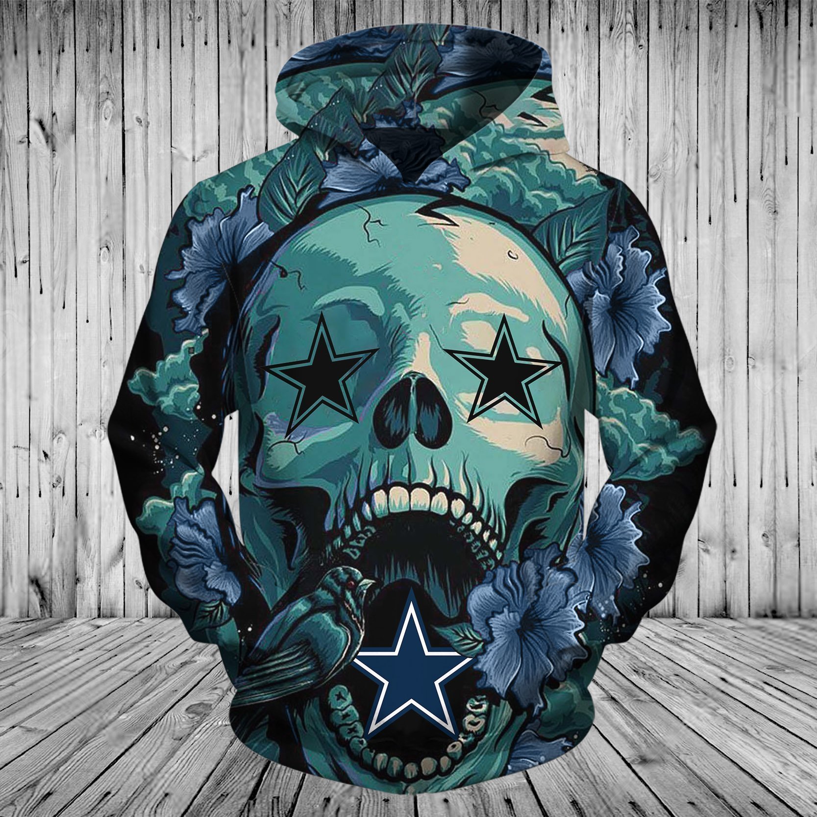 COWBOYS HOODIE 3D FLOWER 20