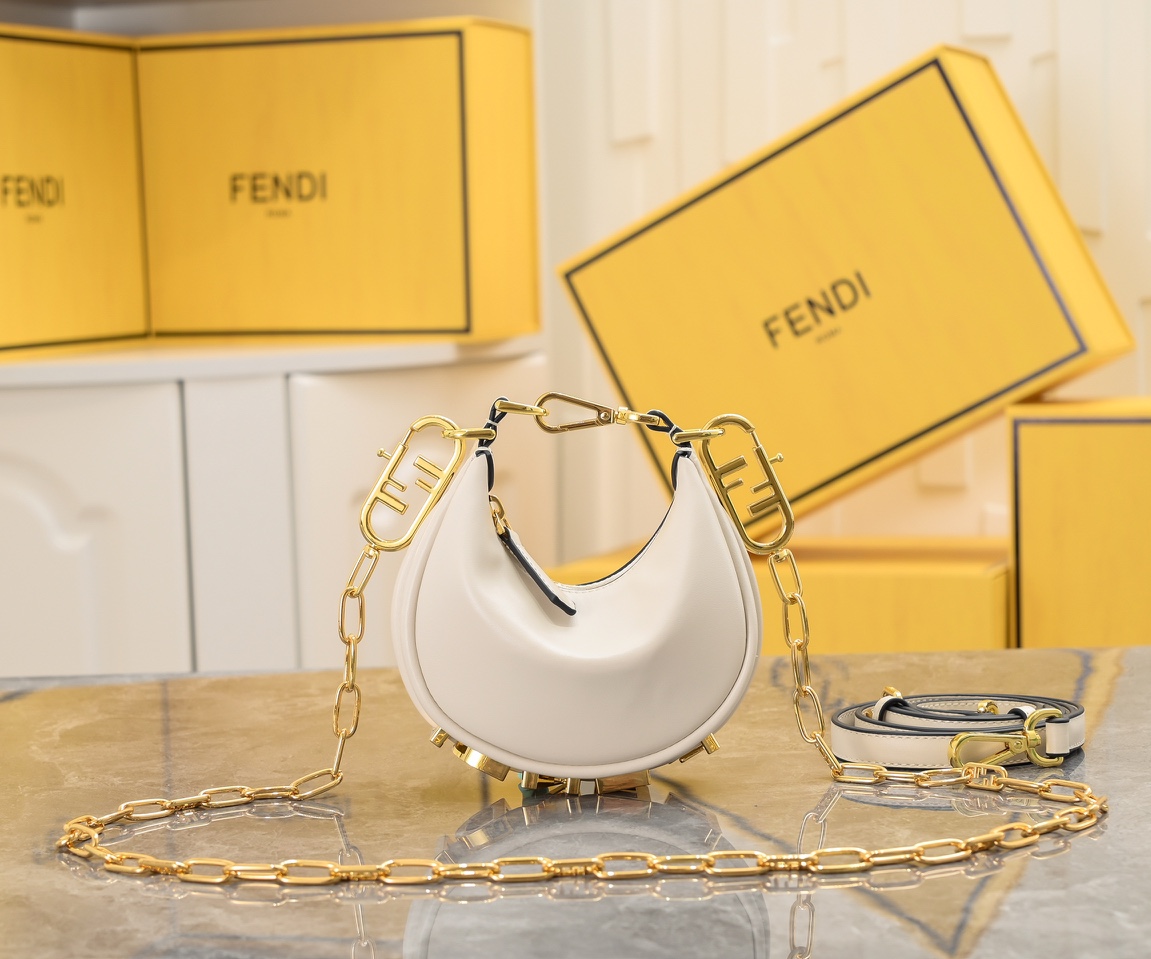 FENDI gray underarm mini bag 2186