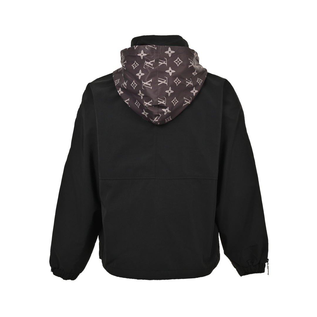 Louis Vuitton 24Fw monogram patchwork trench coat zipper jacket