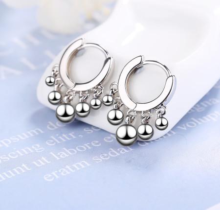 round bead earrings