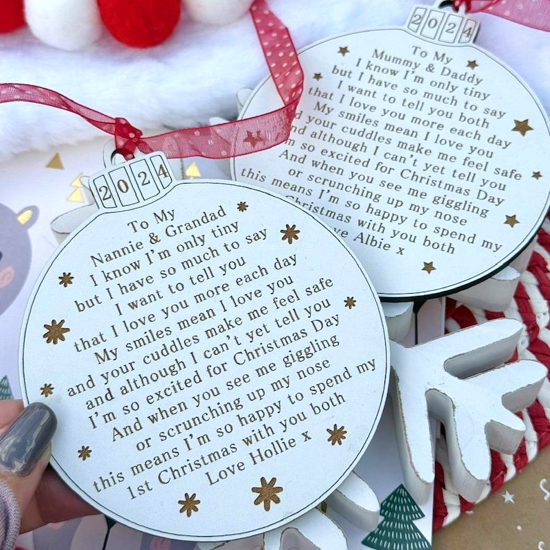 Our First Christmas as Mommy and Daddy Ornament
