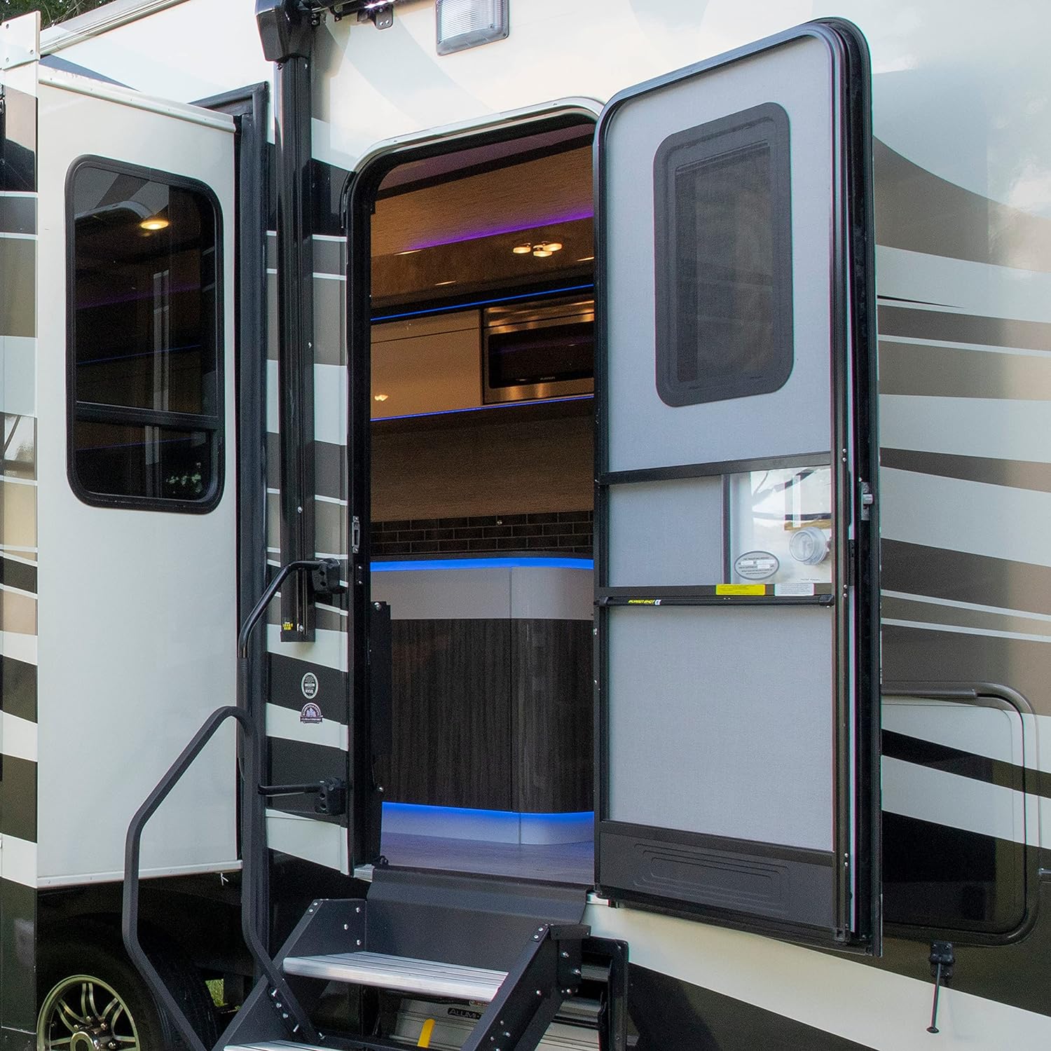Lippert Components Thin Shade Complete Window Kit for RV Entry Doors