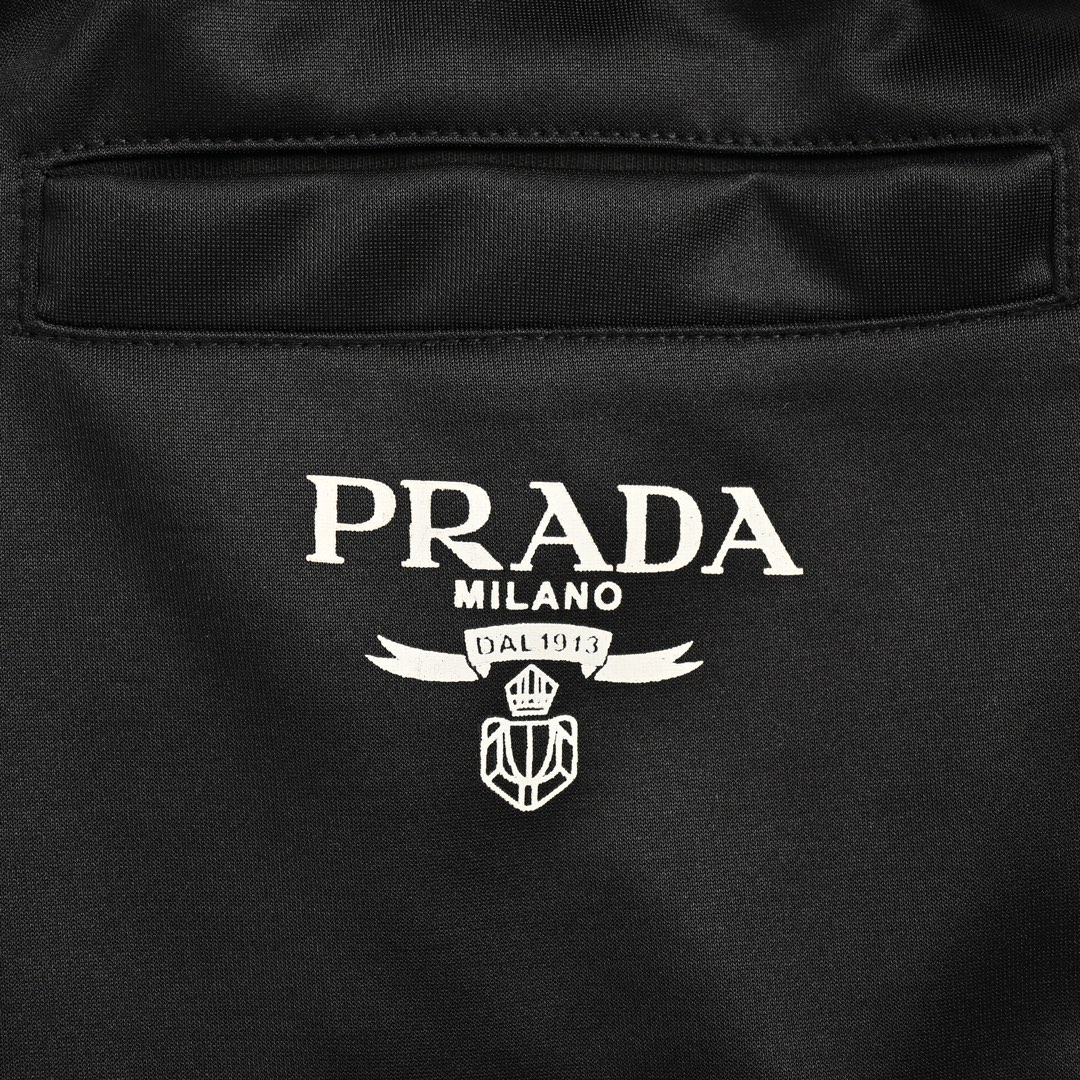 Prada 24ss silk colorblock bermuda shorts