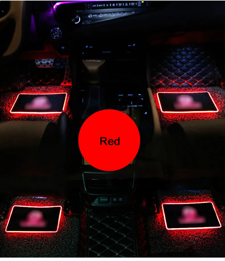 Car Interior Floor Mat Ambiance Light