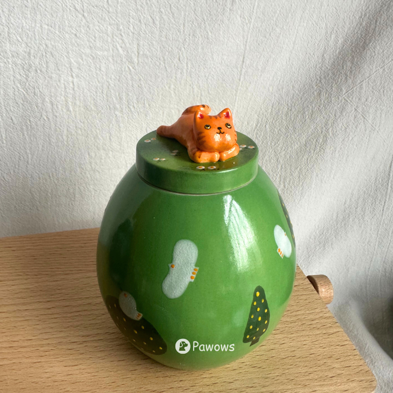 Custom Pet's Figure Ceramic Urn-Aesthetic