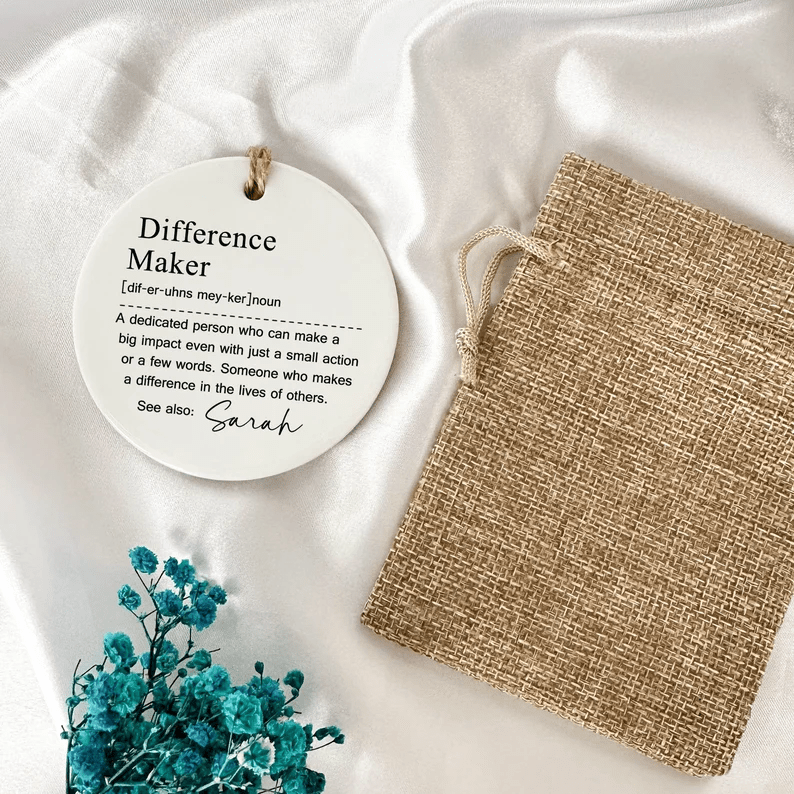 Personalized Difference Maker Gift