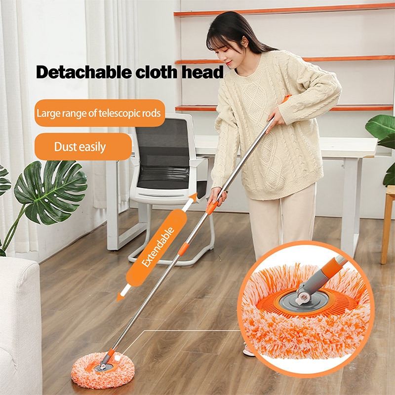 360° Rotatable Housework Cleaning Mop With Microfiber Mop Head  --BUY 2 SETS GET 15% OFF & FREE SHIPPING