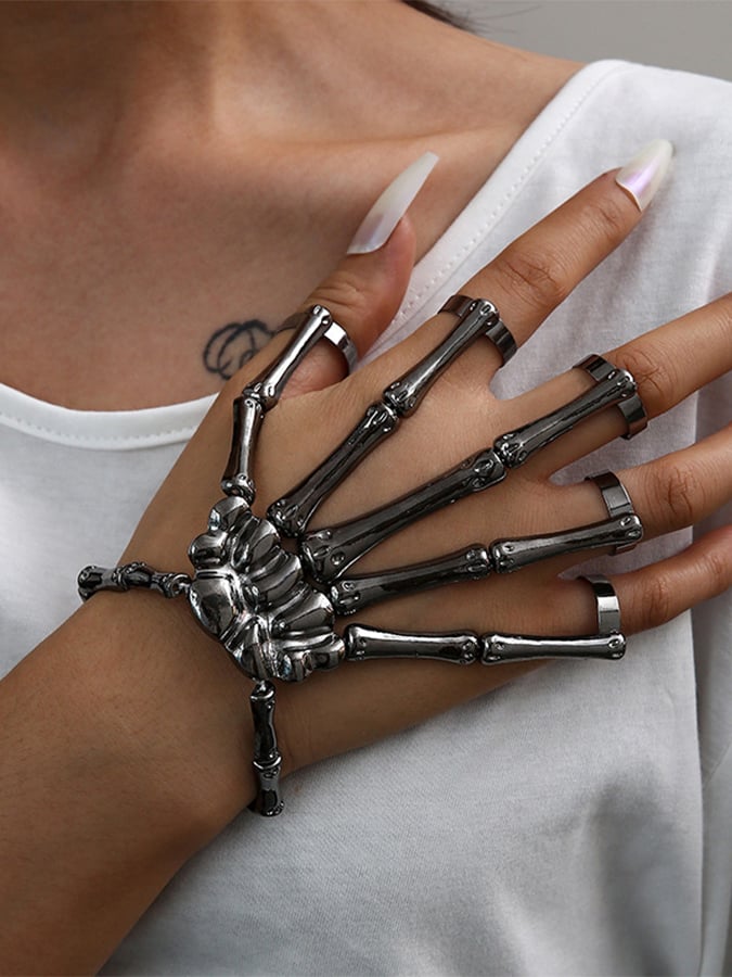 🔥Buy 3 Get 10% Off🔥Women's Halloween Ring Bracelet All-in-One Chain