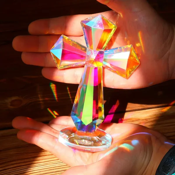 ON SALE🔥✝️💎 6 inch Crystal Cross Suncatcher-✨Buy 2 Get 10% OFF & Free Shipping