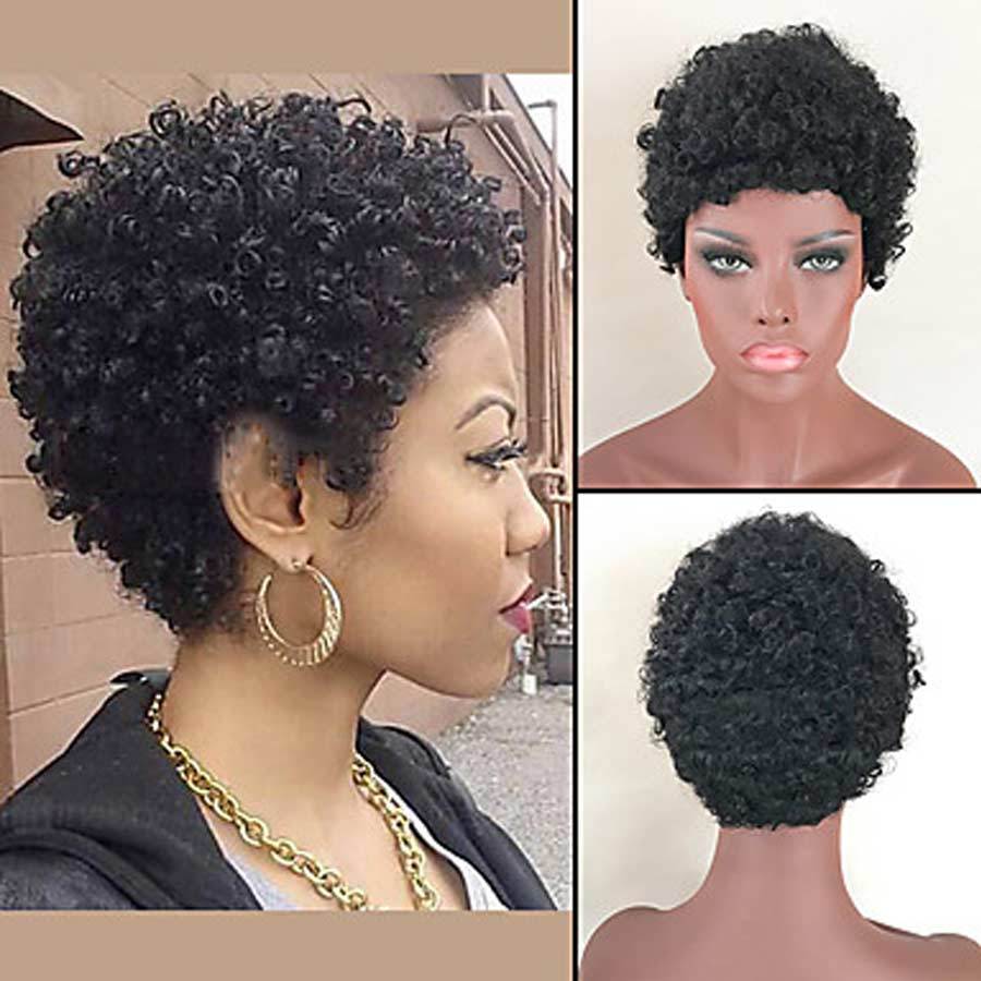 Luna Wig 018 Women Classic Short Curly Afro Hair for African American