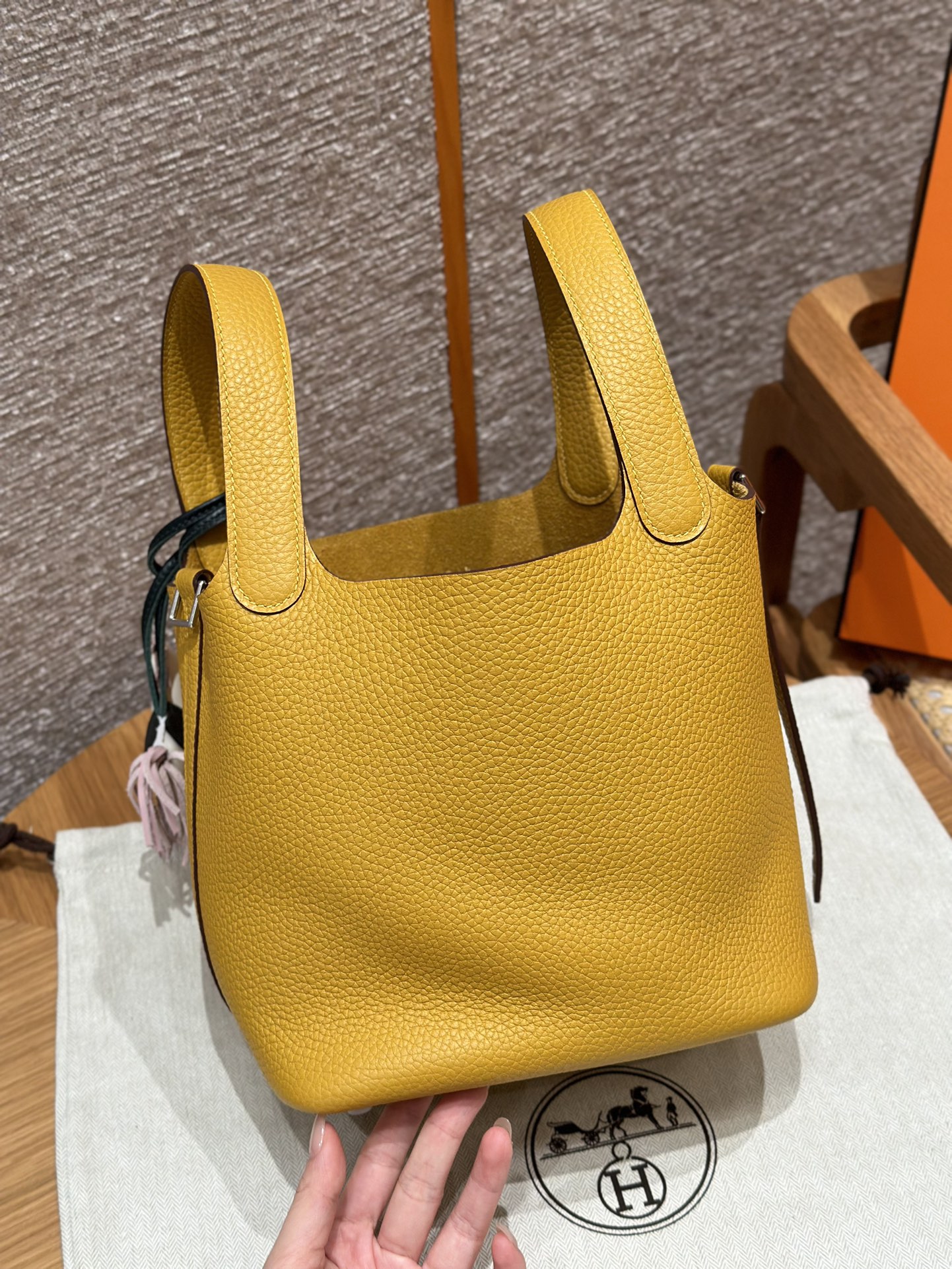 Hermès Picotin lo 9DJaune ambre handbag (handmade to order)