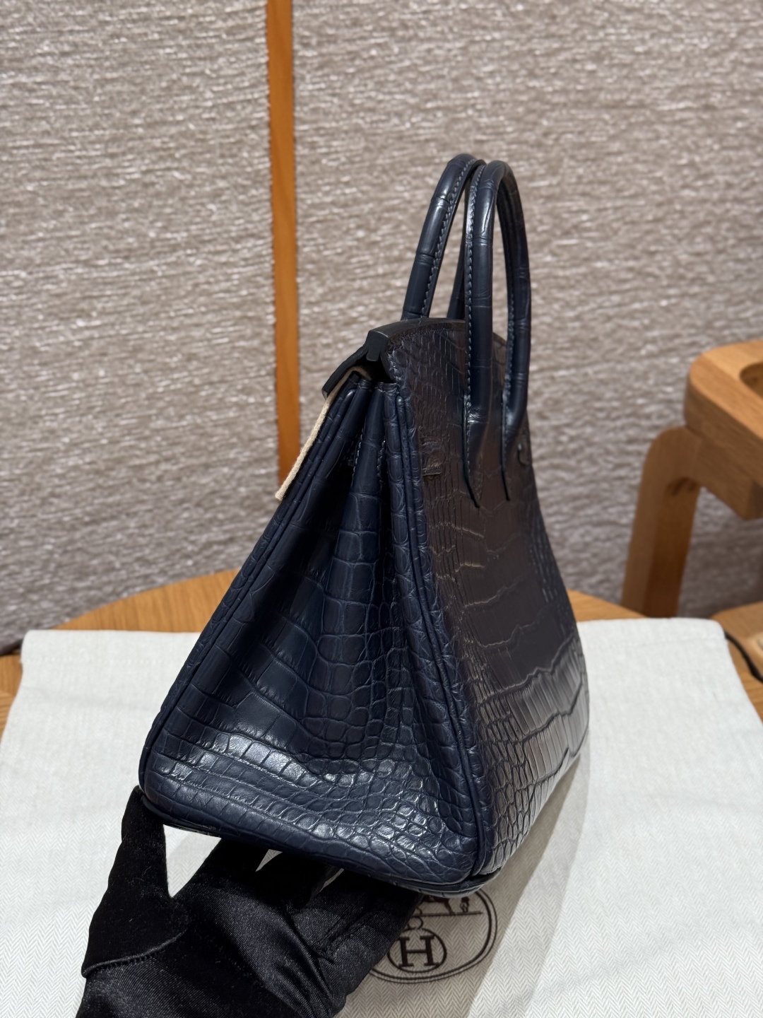 Hermes Birkin 73 Blue Saphir Handbag (Handmade to Order)