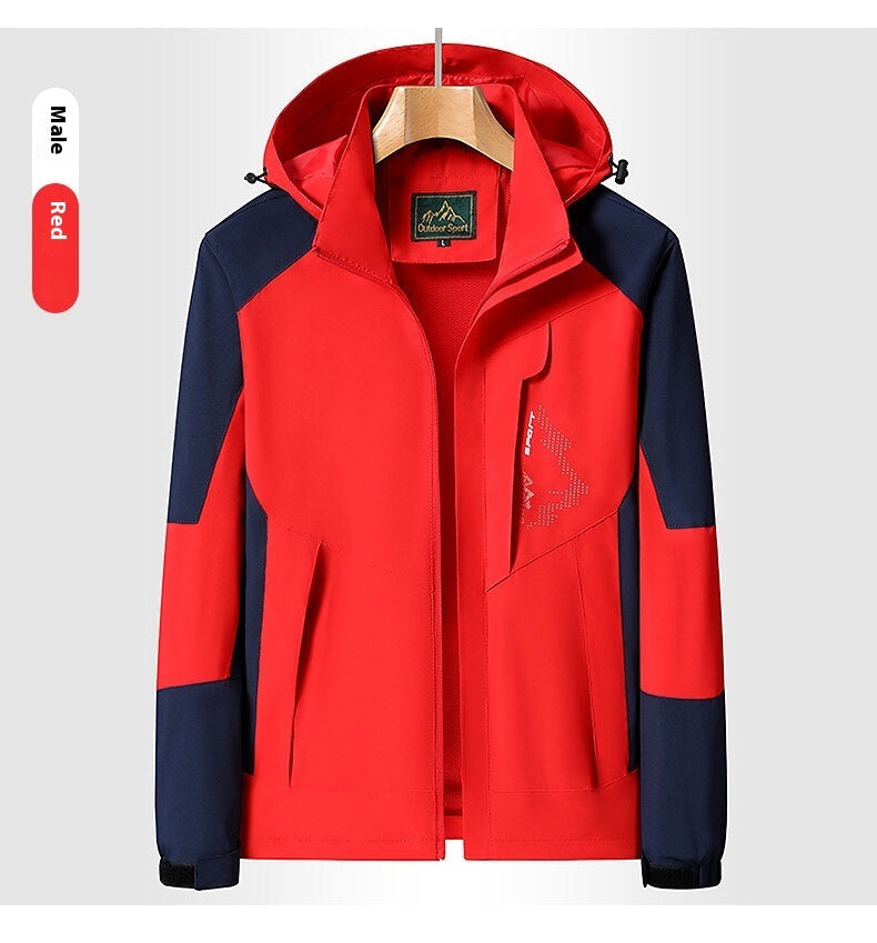 Removable Single Layer Windproof Outdoor Mountaineering Jacket