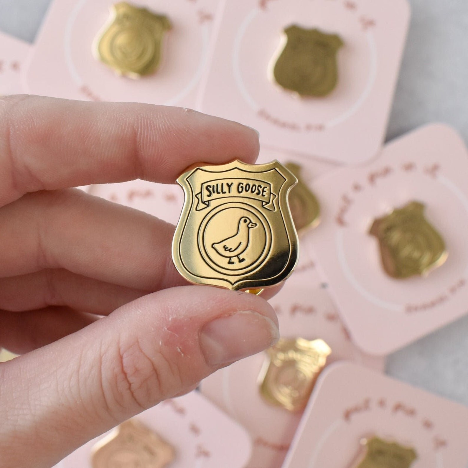 Silly Goose Badge Pin