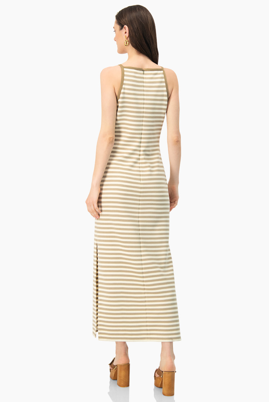 Vestido tejido maxi sin mangas