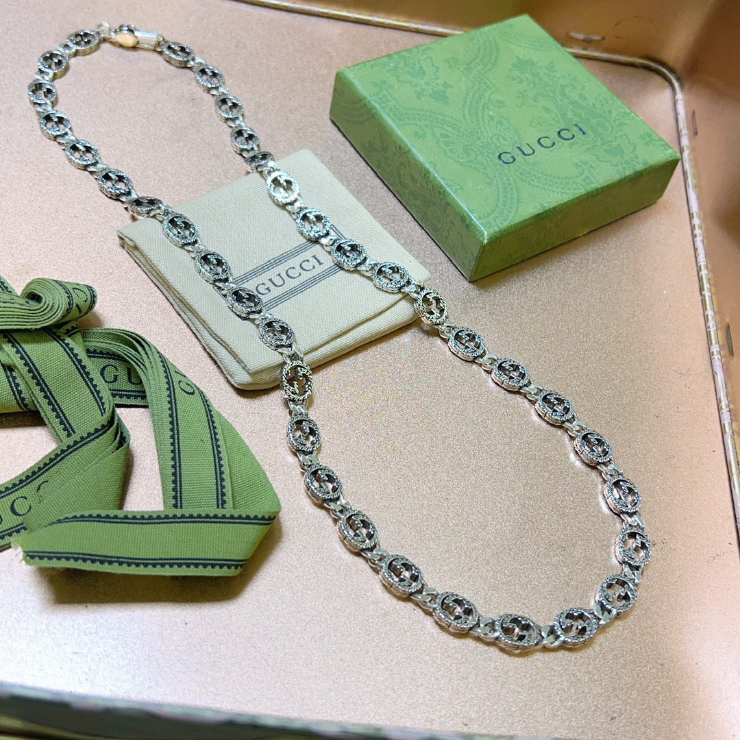 Gucci Anger Forest Series GG Chain Vintage Necklace