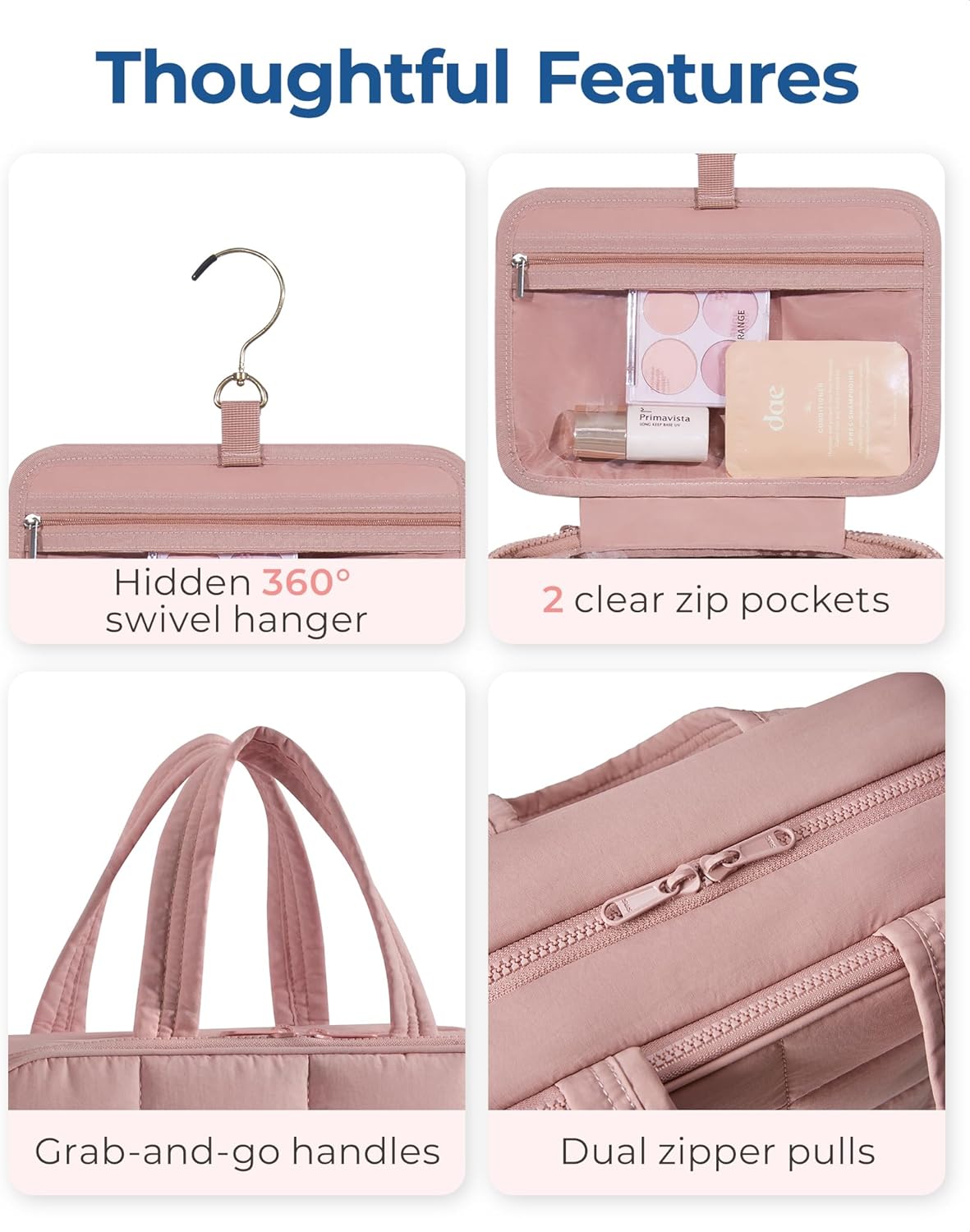 ✨NEW✨ - Hanging Waterproof Travel Toiletry Bag with Jewelry Organizer