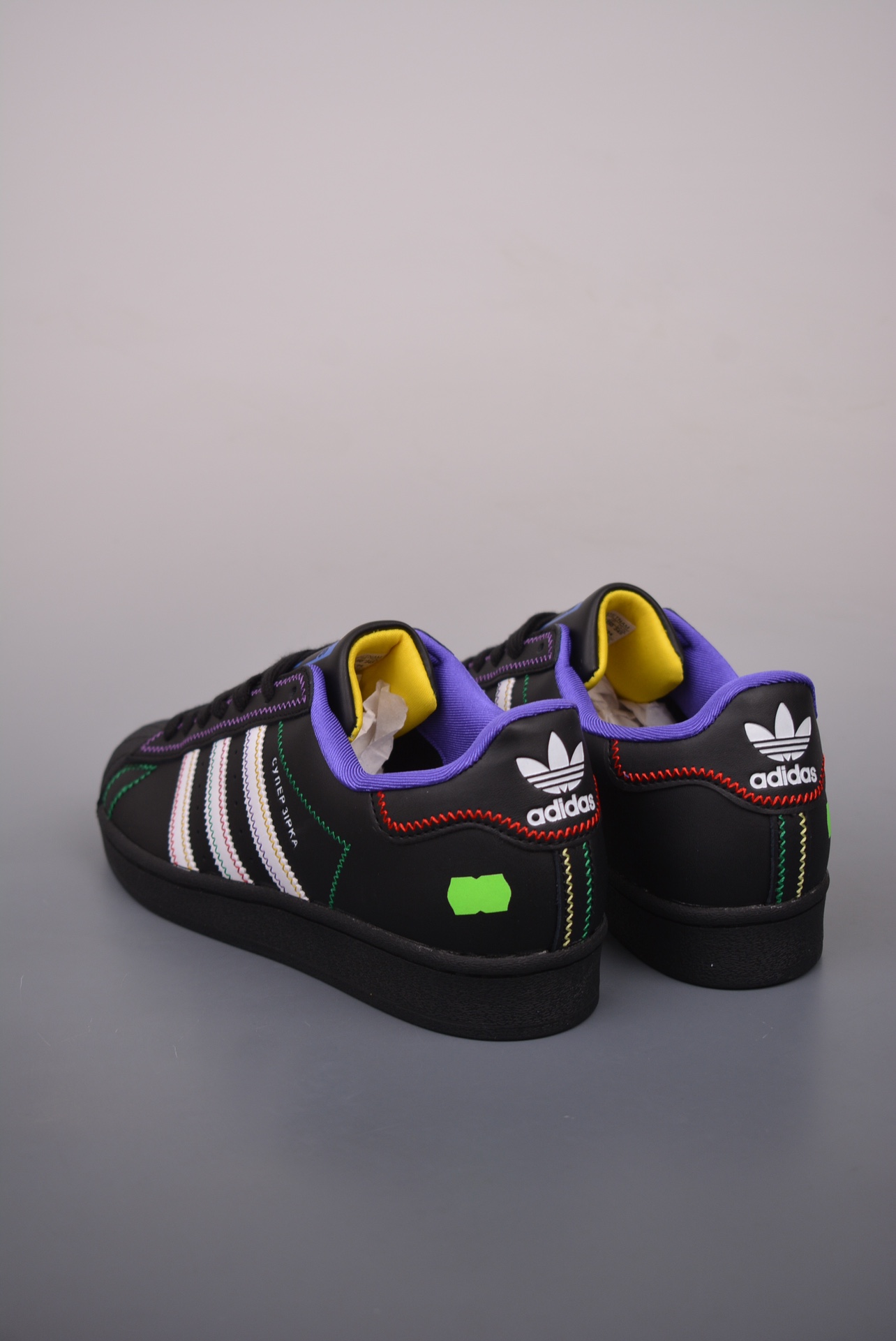 KSENIASCHNAIDER x Adidas Originals Superstar  Black Blue Green GE8988