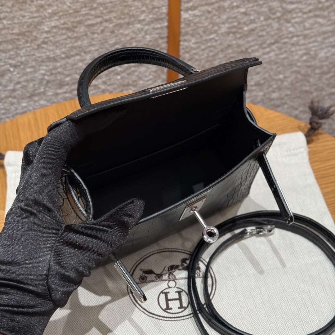 Hermès Kelly Mini 2 89noir Handbag (Handmade to order)