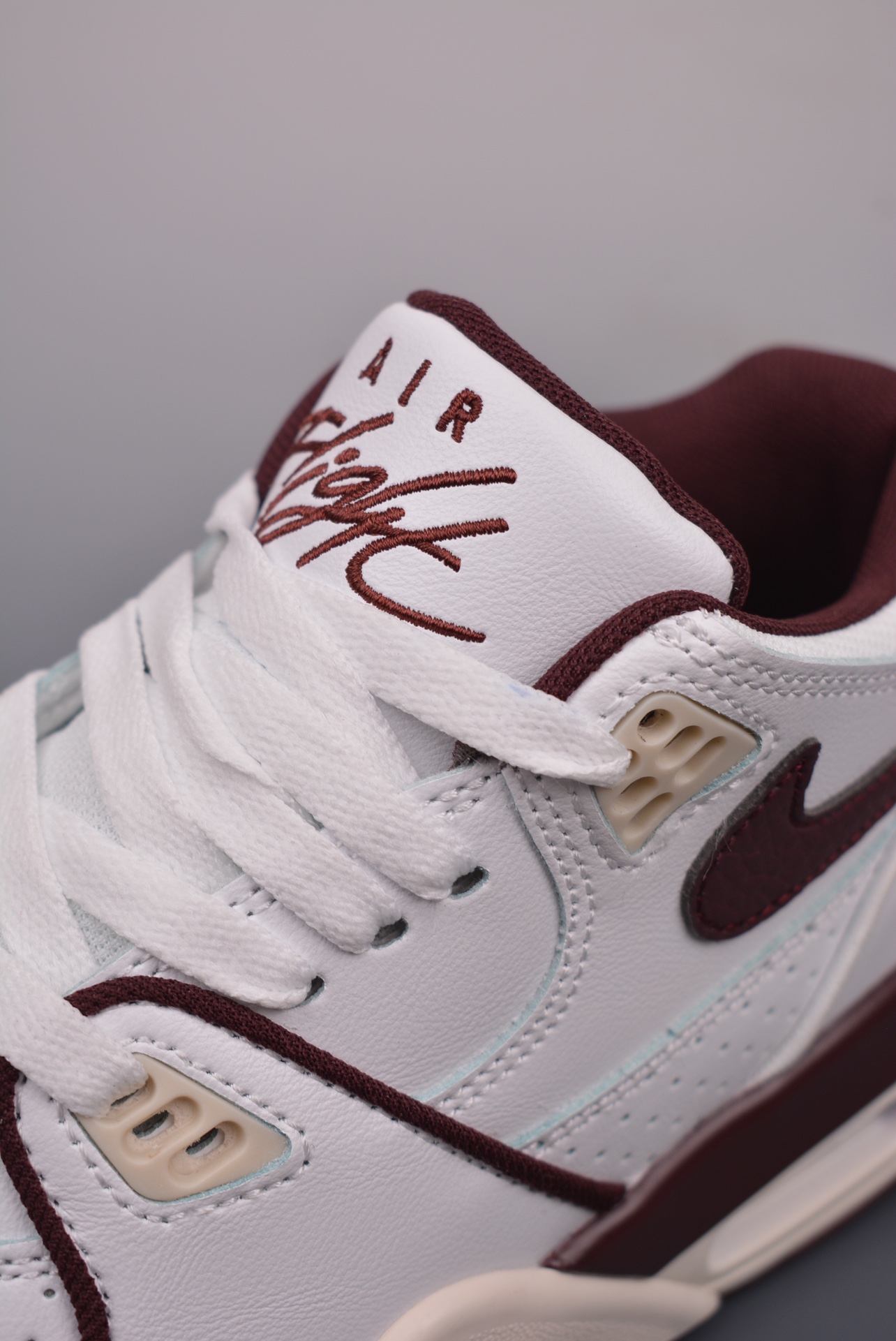 Nike Air Flight 89 White Burgundy Crush FQ8256-100