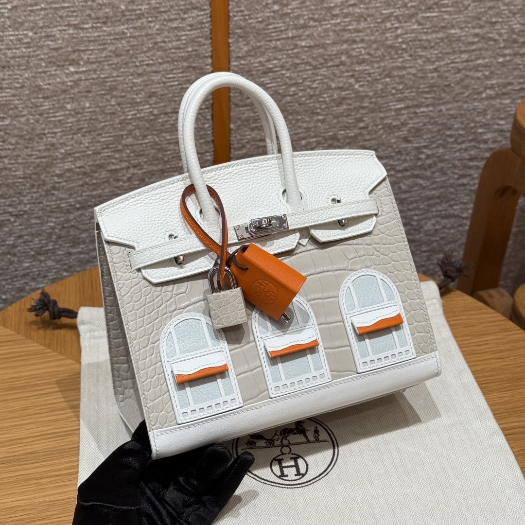 Hermes Birkin Faubourg 8L Beton Handbag (Handmade to Order)