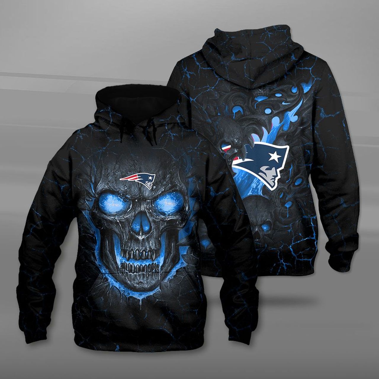 NEW ENGLAND PATRIOTS 3D HOODIE NNEP012