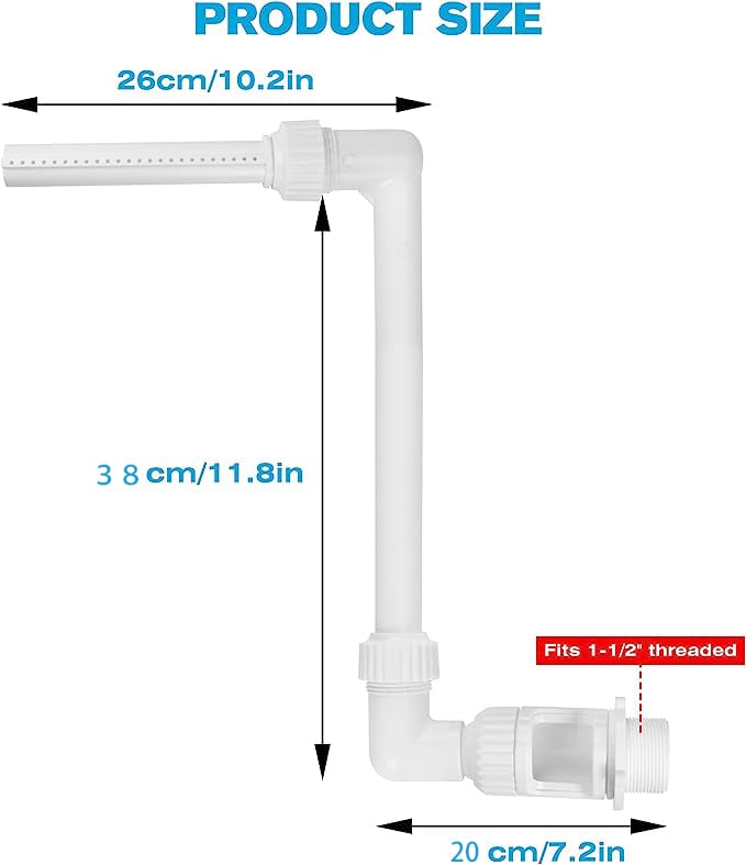 🔥Last Day Promotion-SAVE 50% OFF🔥Adjustable Pool Fountain Sprayer With Adapter🔥For Inground & Hard-Sided Aboveground Swimming Pools - Easy Attach to Return Fitting