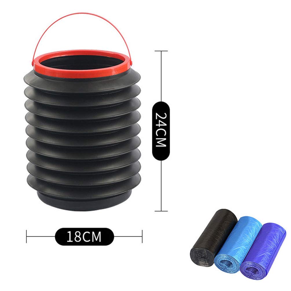 2023 Multipurpose Foldable Car Trash Bin || Hand Bucket Bin