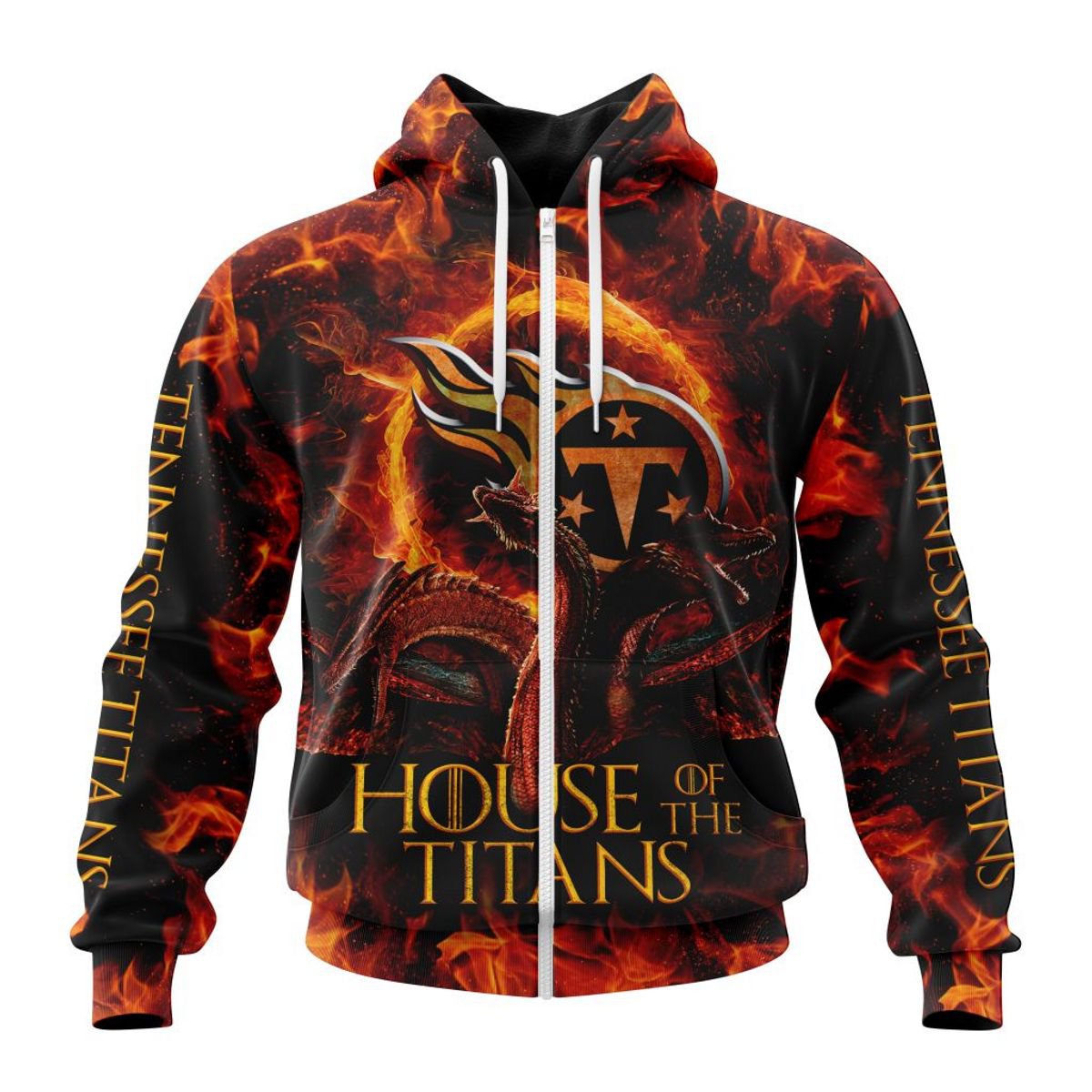 TENNESSEE TITANS GAME OF THRONES – HOUSE OF THE TITANS 3D HOODIE