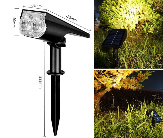 🔥Lighten This Summer🔥Outdoor Solar spotlights- 2/7 LED ,3 Lighting Modes, IP67 Waterproof