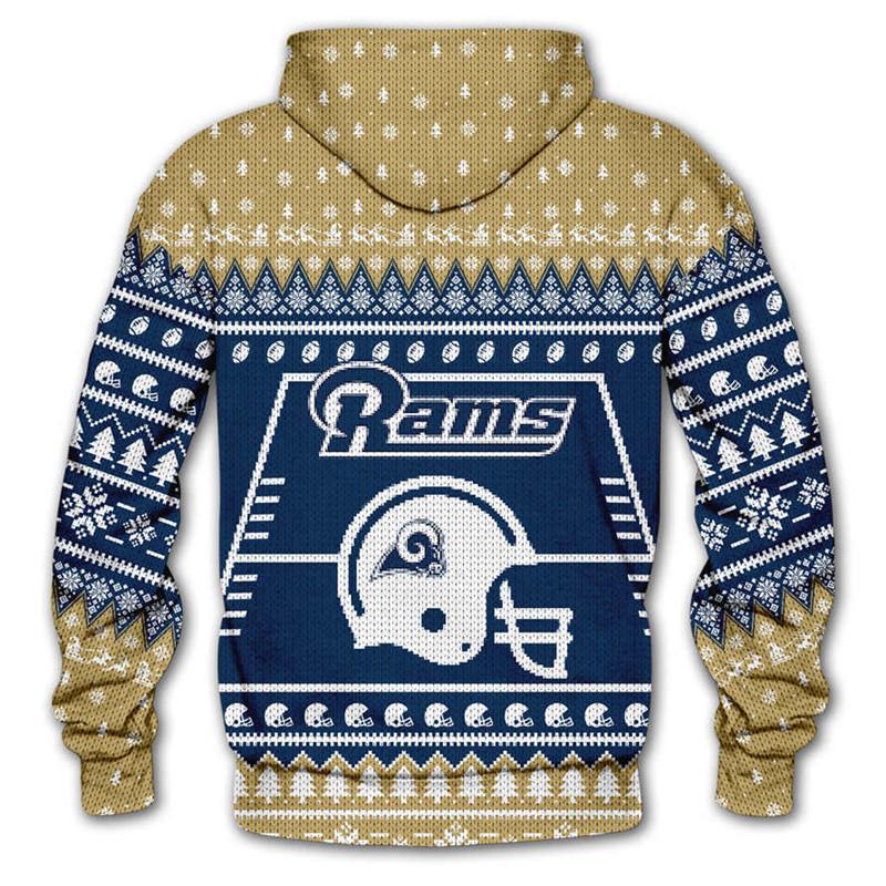 LOS ANGELES RAMS 3D CHRISTMAS HOODIE ABC02