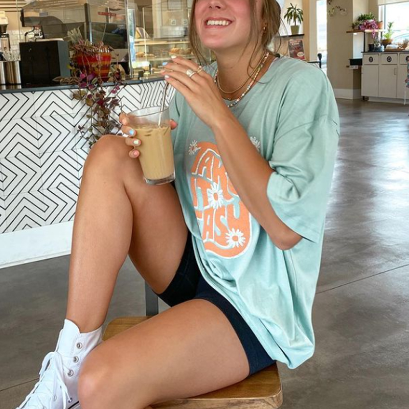 Take It Easy Daisy Print T-shirt