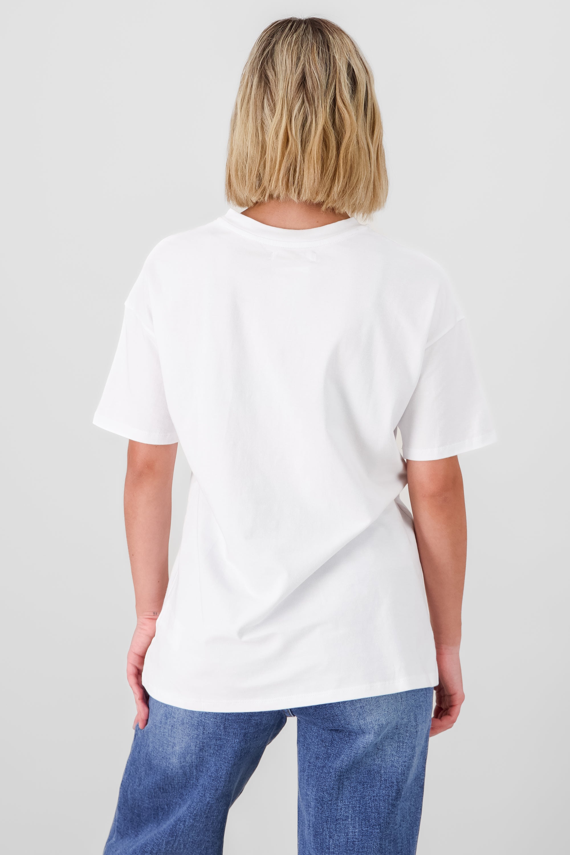 Oversized Cowgirl Print T Shirt