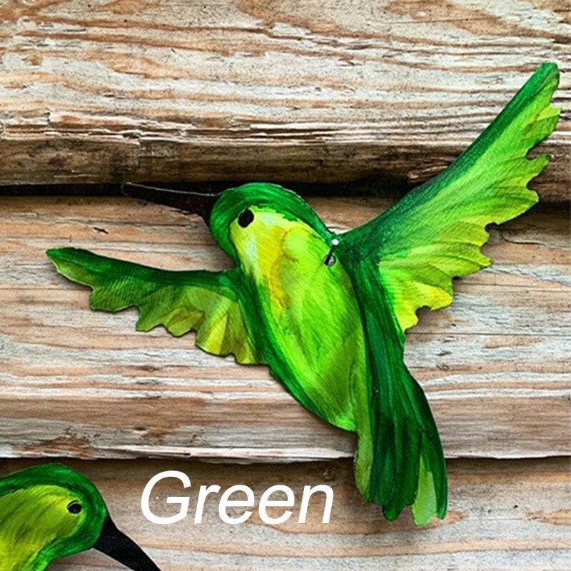 🐦Hand-made Hummingbirds Metal Art Yard Art 3D Appearance Sun Catching