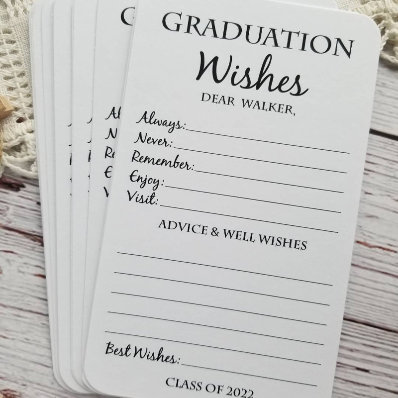 Set of 12 Graduation Wishes Cards