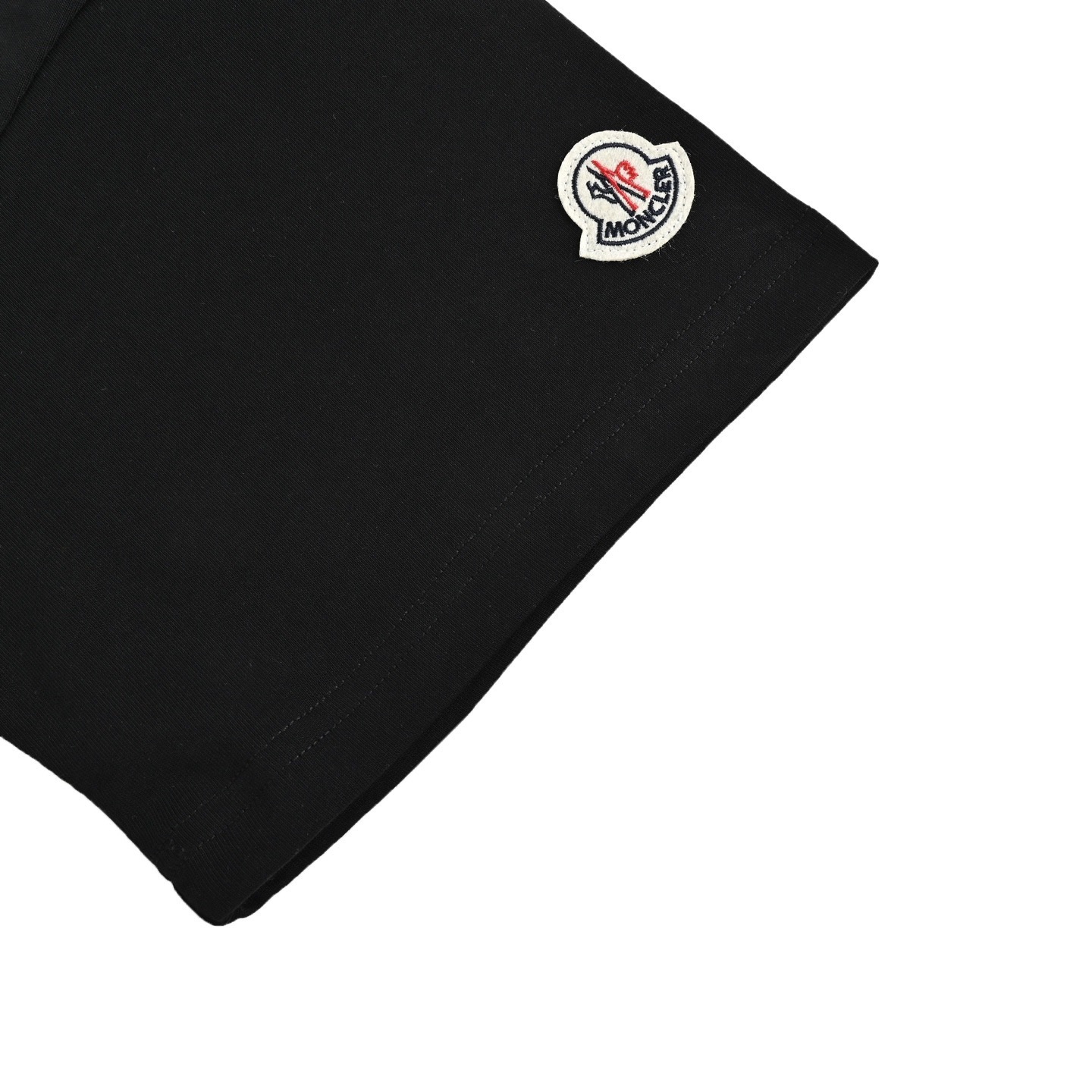 Moncler 25ss overlapping logo print short-sleeved shirt