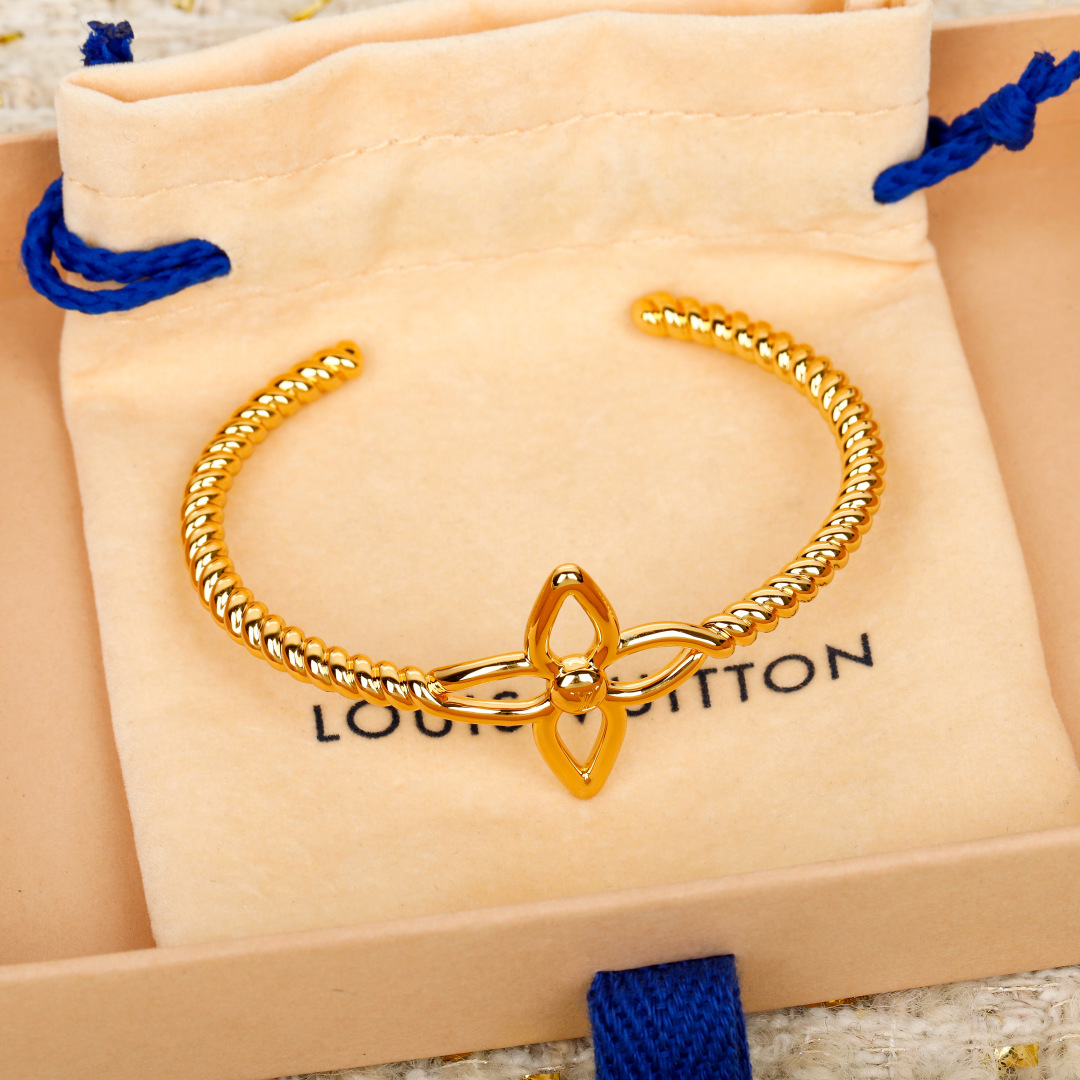 Louis Vuitton Floral Open Bracelet