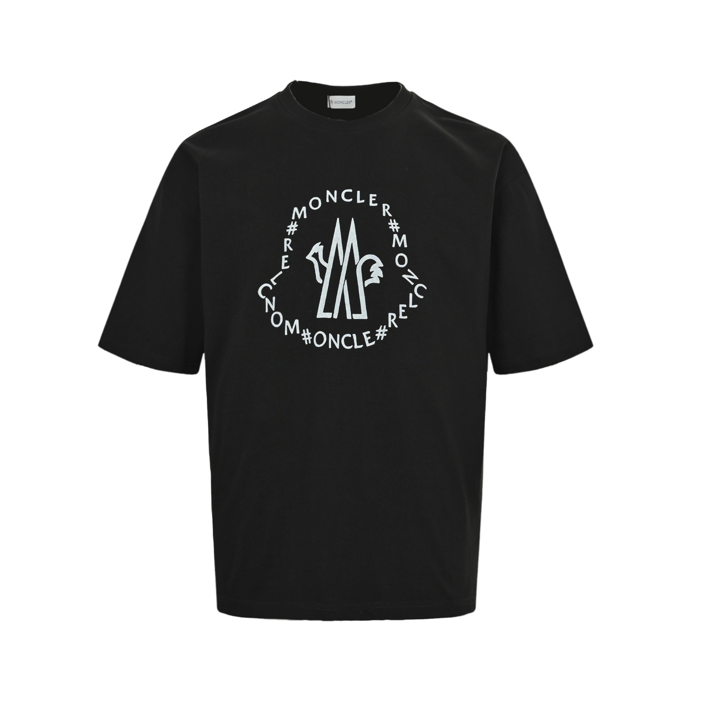 Moncler 25ss printed logo short-sleeved shirt