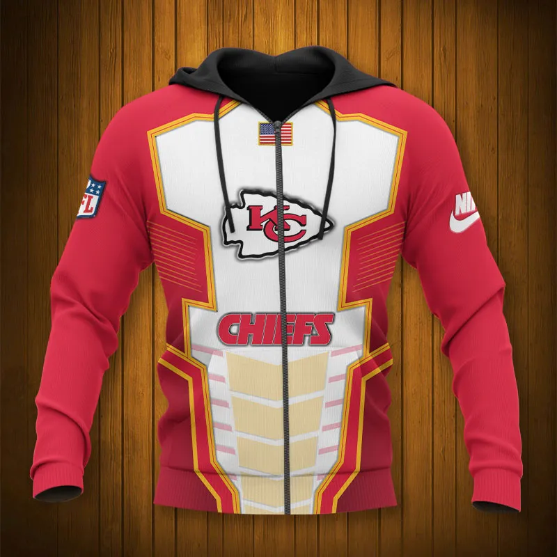 KANSAS CITY CHIEFS 3D HOODIE TTB4314