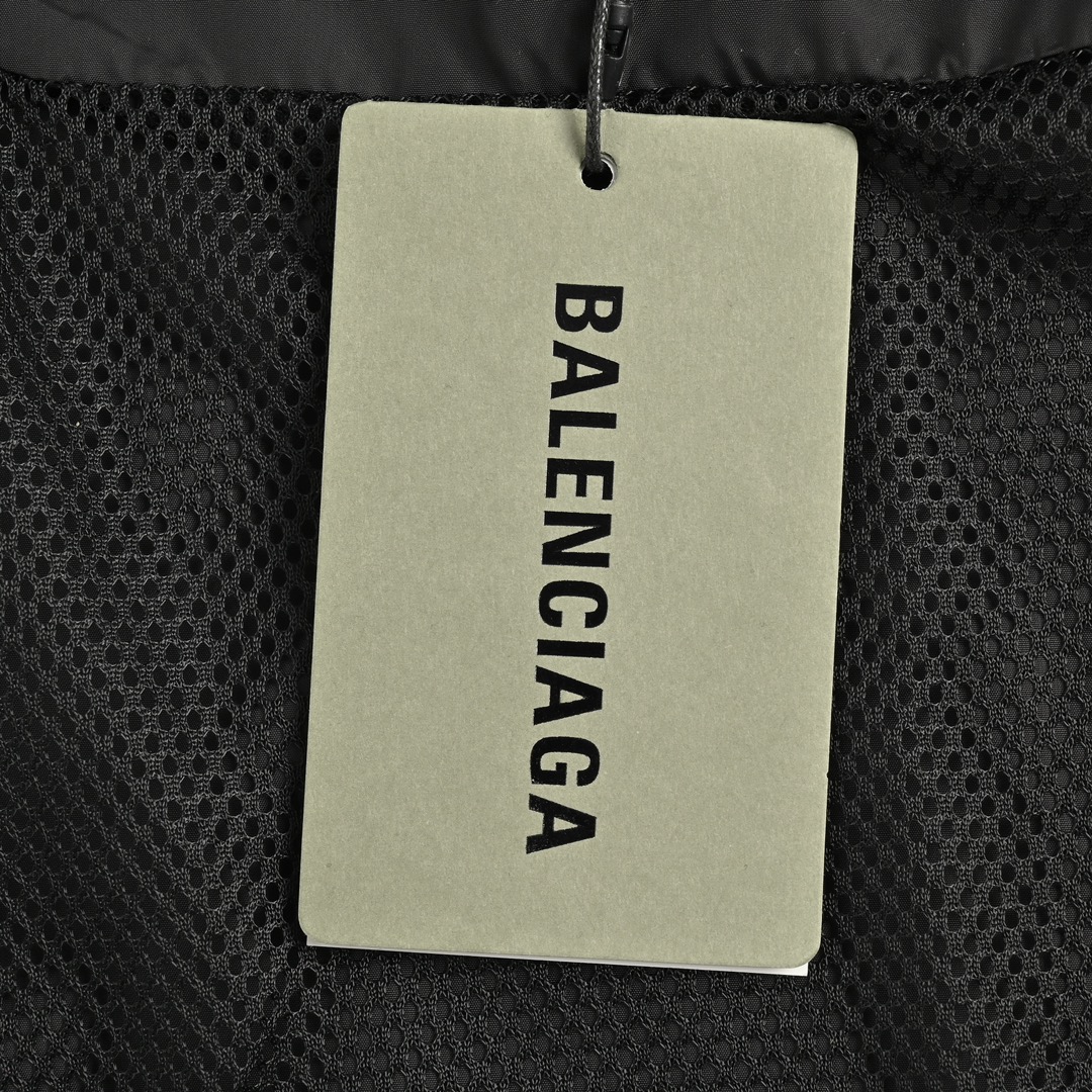 Balenciaga 24Fw patchwork slogan windbreaker jacket