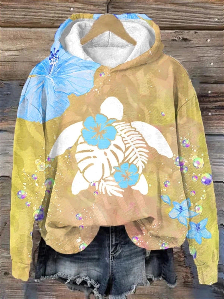 Floral Print Pullover for a Stylish Look with Long Sleeves