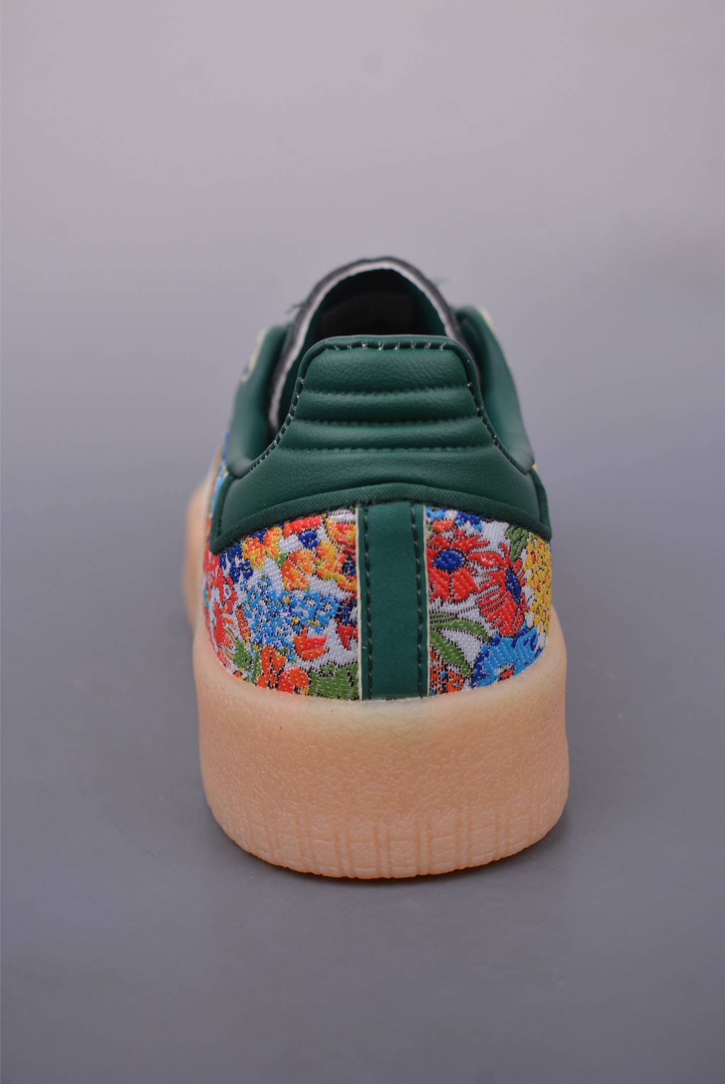 Adidas SAMBA VALENTNE casual shoes green crushed peanut gum thick sole JH7289