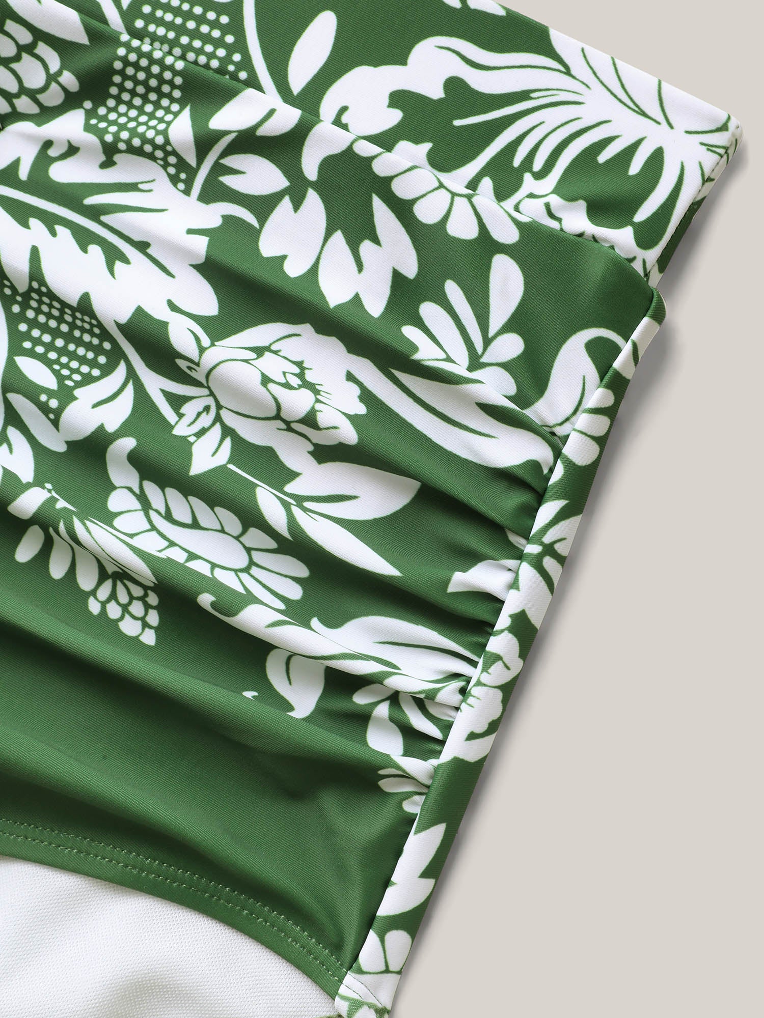 Floral Print Cheeky Coverage Swim Bottoms