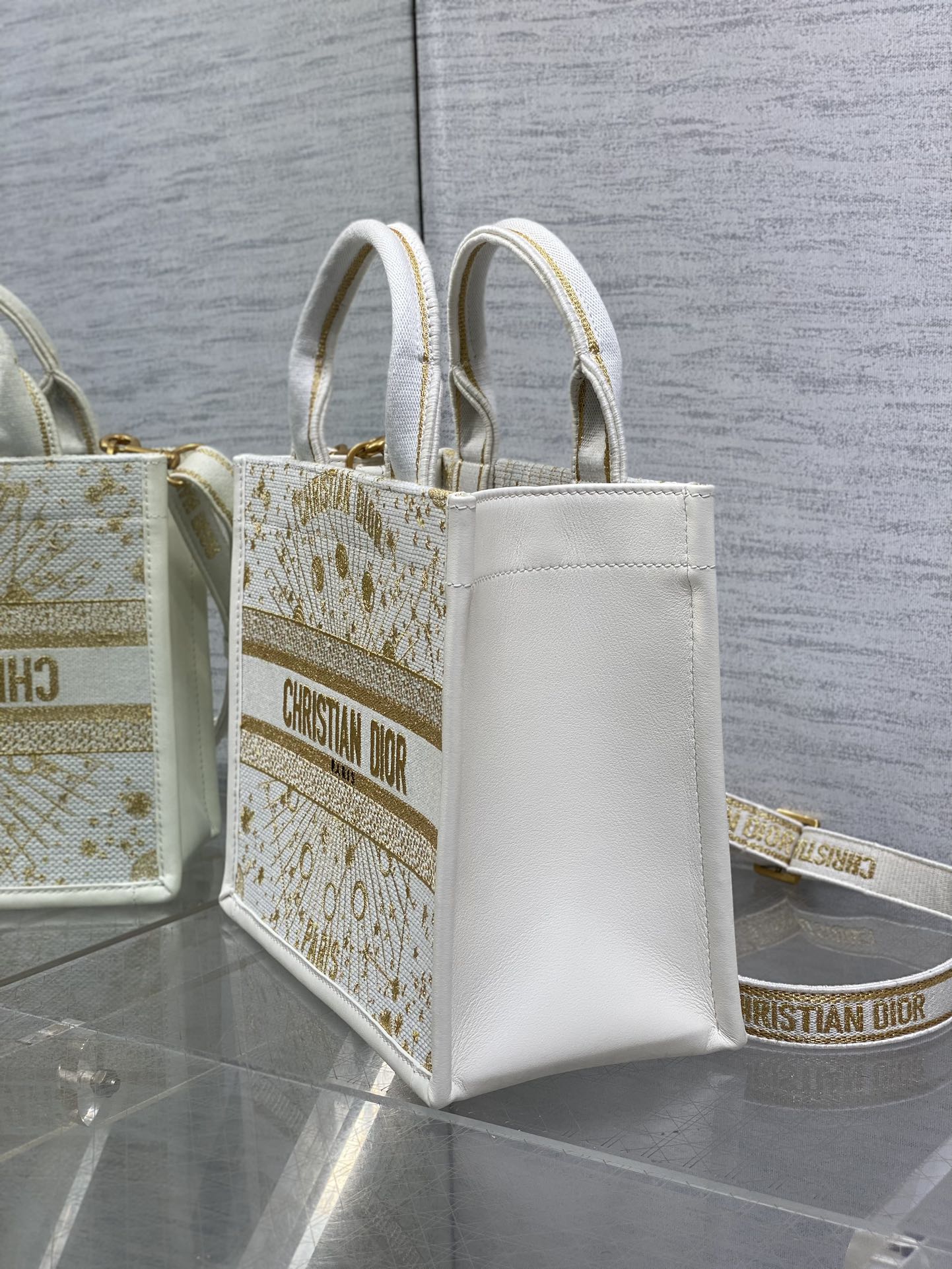 Dior Embroidered Tote Small