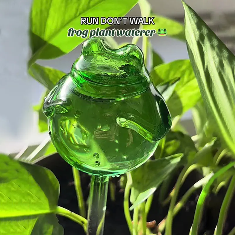 👍Last Day Promotion 60% OFF 🐸 Frog Type Glass Automatic Flower Waterer